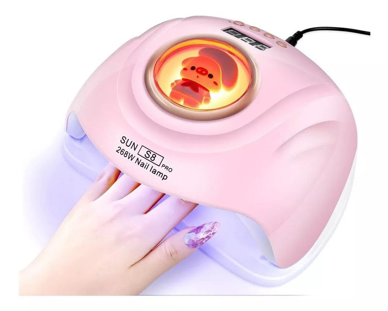 Lampara Led Para Secado De Uñas Todos Esmalte Gel Uv 268w