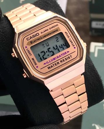 Reloj Casio Retro Acero Inoxidable Rosa