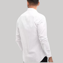 Camisa Slim Blanca Hombre Manga Larga