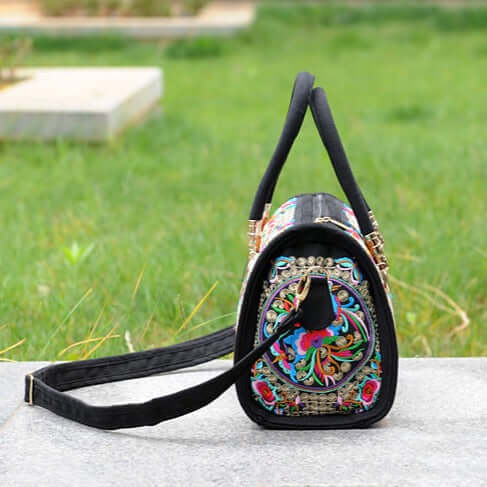 Bolso Boho Chic Mandala Encantuz Bordado