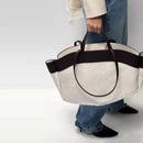 Bolso para Mujer con Asa de Bambú y Neceser
