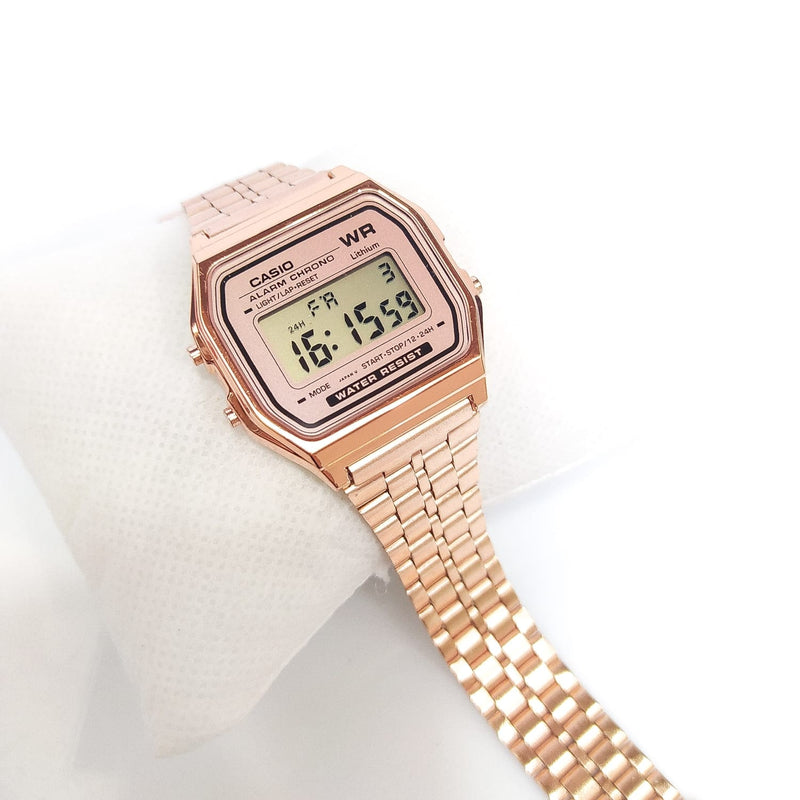 Reloj Casio Retro Acero Inoxidable Rosa