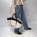 Bolso para Mujer con Asa de Bambú y Neceser