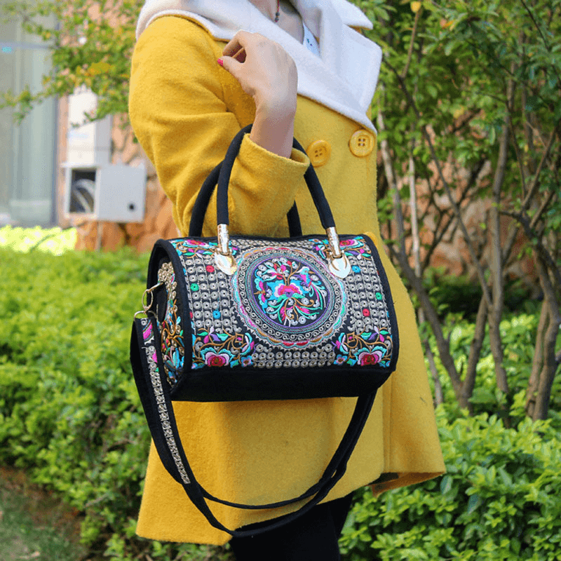 Bolso Boho Chic Mandala Encantuz Bordado