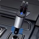 Cargador Turbo 4 en 1 para Automóvil con Cables Retráctiles