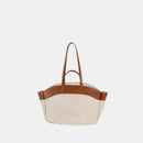 Bolso para Mujer con Asa de Bambú y Neceser